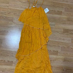 O'Neill Women's Lena Ruffle Maxi Gold